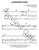 Lavender Haze piano sheet music cover